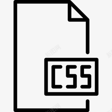 Css文件和文件夹2线性图标图标