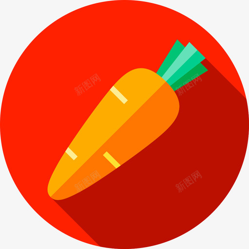 胡萝卜水果和蔬菜2平的图标svg_新图网 https://ixintu.com 平的 水果和蔬菜2 胡萝卜