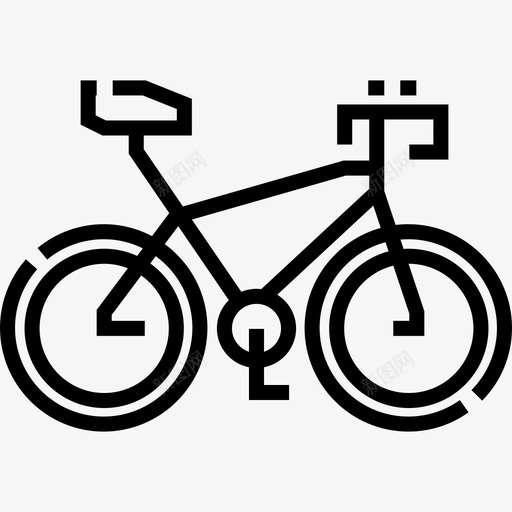 自行车运动型38直线型图标svg_新图网 https://ixintu.com 直线型 自行车 运动型38