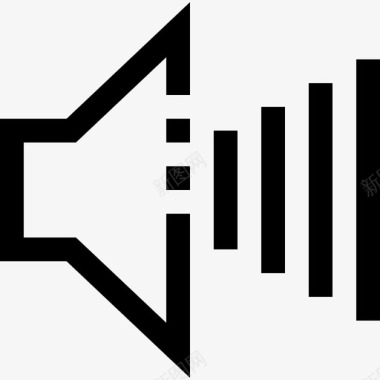 音量音乐47线性图标图标