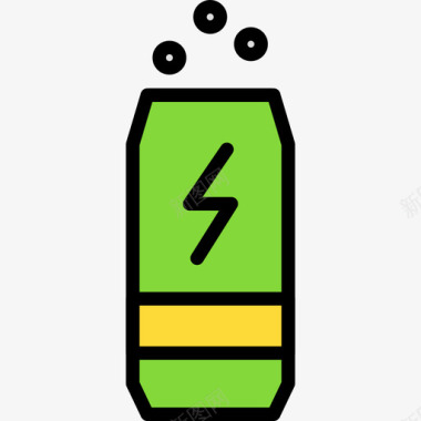 能量饮料食品87线性颜色图标图标