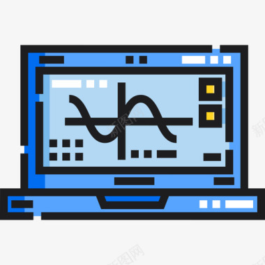 笔记本电脑工程15线颜色图标图标