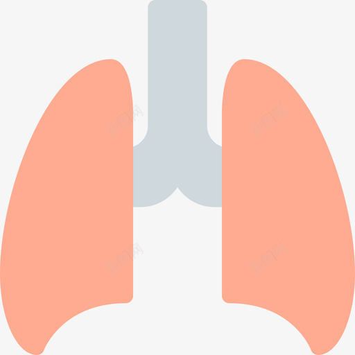 肺医疗保健3平坦图标svg_新图网 https://ixintu.com 医疗保健3 平坦 肺