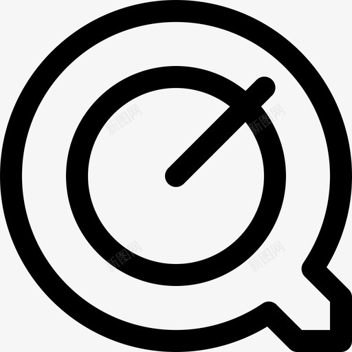 Quicktime徽标503线性图标svg_新图网 https://ixintu.com Quicktime 徽标503 线性