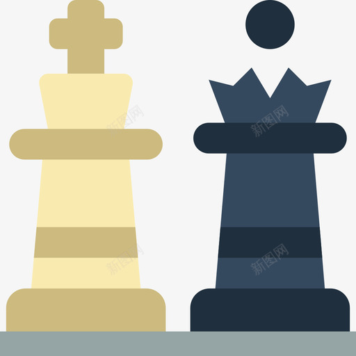 国际象棋棋子运动48平盘图标svg_新图网 https://ixintu.com 国际象棋棋子 平盘 西洋棋 运动48