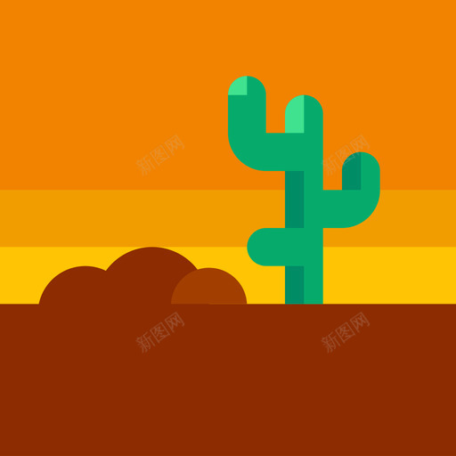 沙漠景观3平坦图标svg_新图网 https://ixintu.com 平坦 景观3 沙漠