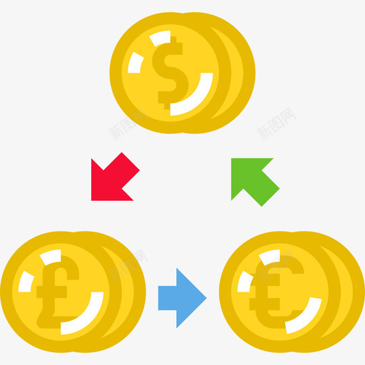 外汇商业和金融56持平图标svg_新图网 https://ixintu.com 商业和金融56 外汇 持平