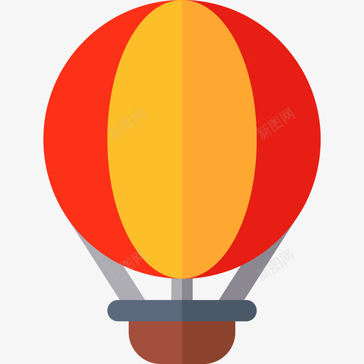 热气球游乐园18扁平图标svg_新图网 https://ixintu.com 扁平 游乐园18 热气球