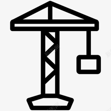 塔吊施工图标图标