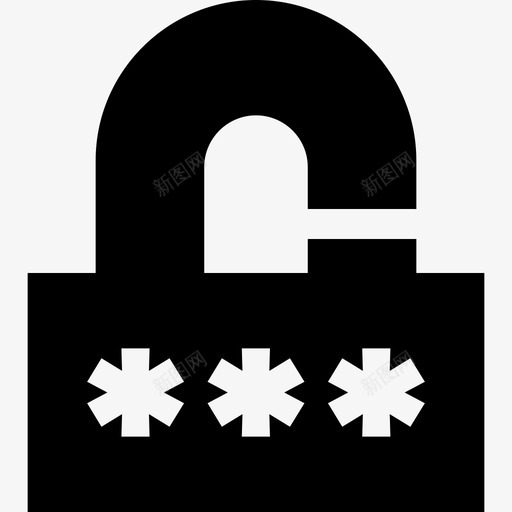 锁数据保护10填充图标svg_新图网 https://ixintu.com 填充 数据保护10 锁