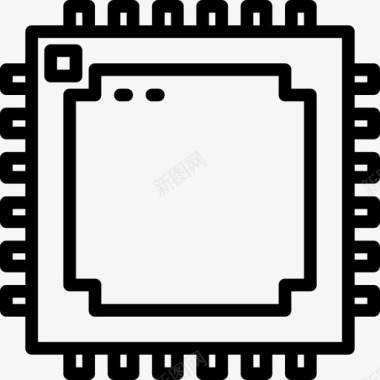 芯片电子游戏10线性图标图标