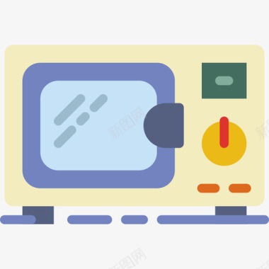 微波炉家具家用2平板图标图标