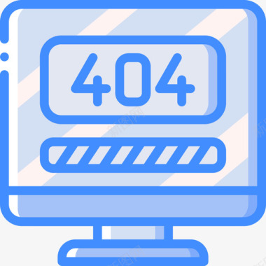 404错误技术支持17蓝色图标图标