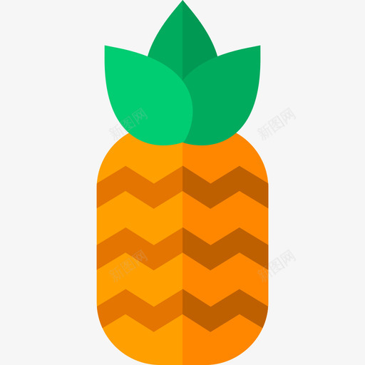 菠萝泰国6扁平图标svg_新图网 https://ixintu.com 扁平 泰国6 菠萝