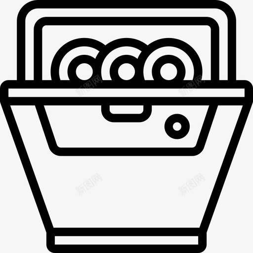 洗碗机家用电器直列式图标svg_新图网 https://ixintu.com 家用电器 洗碗机 直列式