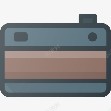 相机背面摄影图像3线性颜色图标图标