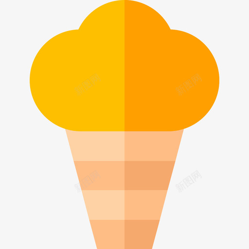 冰淇淋冰淇淋8平淡图标svg_新图网 https://ixintu.com 冰淇淋 冰淇淋8 平淡
