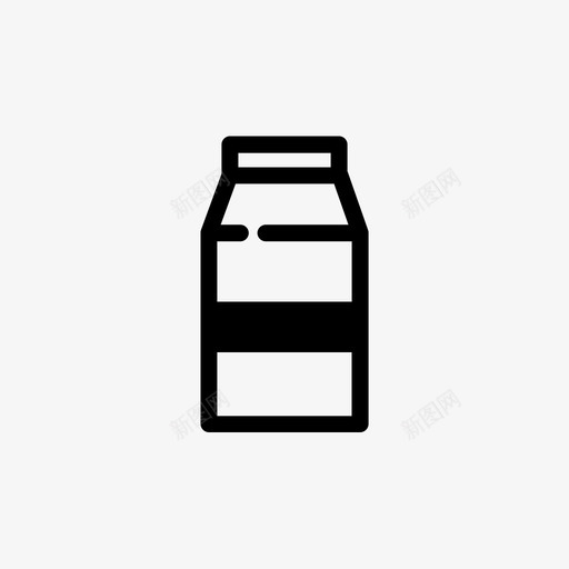 牛奶饮料食物图标svg_新图网 https://ixintu.com 牛奶 食物 食物图标线样式 饮料
