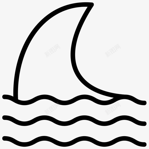 鲸鱼水生动物海豚图标svg_新图网 https://ixintu.com 水生动物 水生物 海豚 游乐园线图标 鱼 鲸鱼