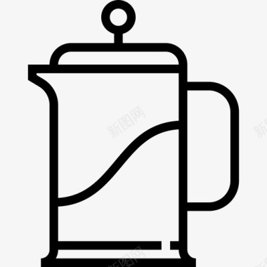茶杯咖啡2线性图标图标