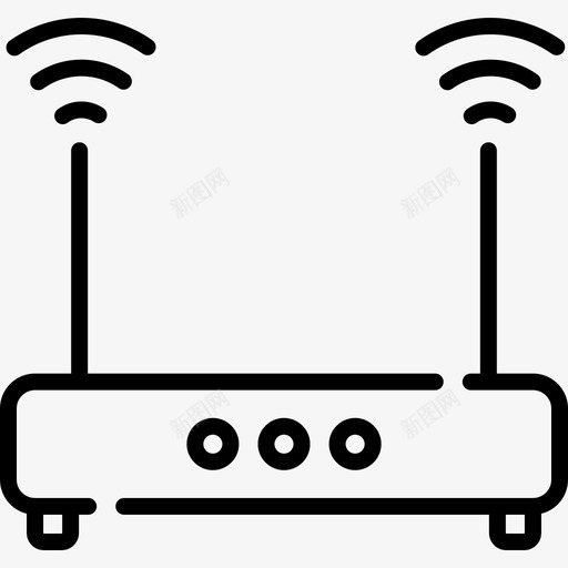 Wifi路由器物联网32线性图标svg_新图网 https://ixintu.com Wifi路由器 物联网32 线性