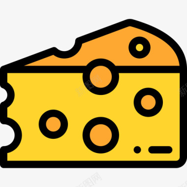 奶酪烧烤19原色图标图标