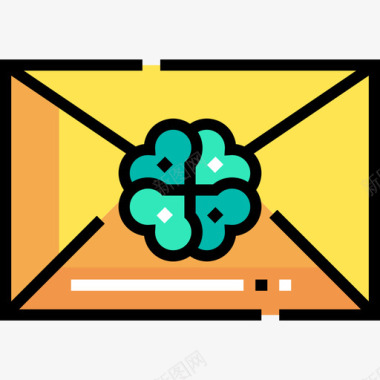电子邮件圣帕特里克2线性颜色图标图标
