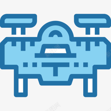 无人机无人机技术4蓝色图标图标