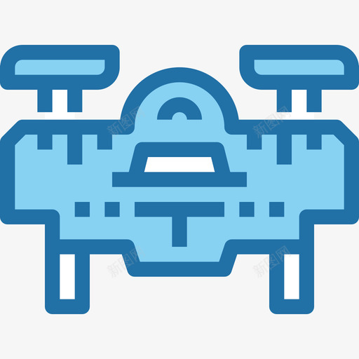 无人机无人机技术4蓝色图标svg_新图网 https://ixintu.com 无人机 无人机技术4 蓝色