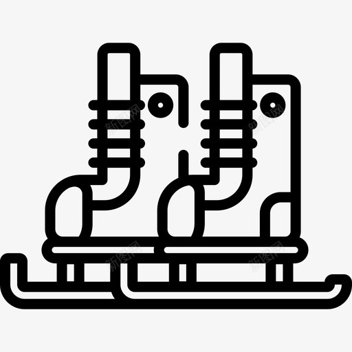 溜冰鞋北极9号直线型图标svg_新图网 https://ixintu.com 北极9号 溜冰鞋 直线型