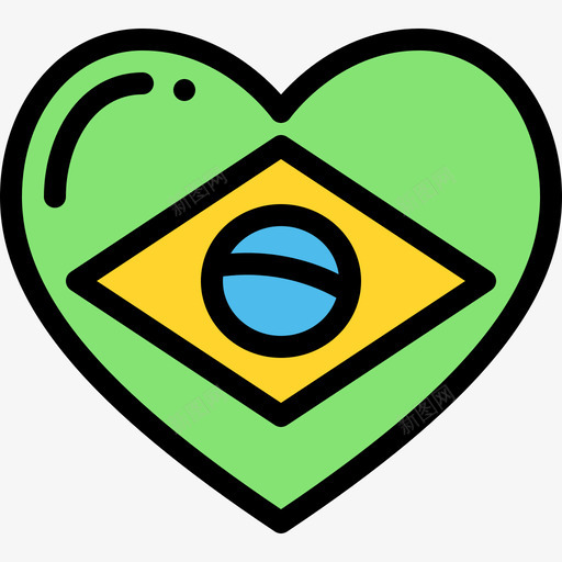巴西巴西狂欢节8线性颜色图标svg_新图网 https://ixintu.com 巴西 巴西狂欢节8 线性颜色