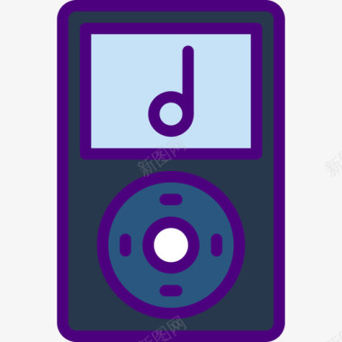Ipod音乐和乐器6线性颜色图标图标