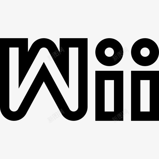 Wii视频游戏标志5线性图标svg_新图网 https://ixintu.com Wii 线性 视频游戏标志5