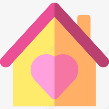 家约会应用程序2平面图标图标