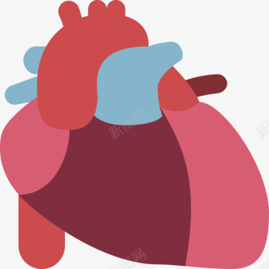 心脏内科107平坦图标图标