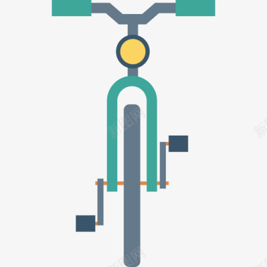自行车运动健身平板车图标图标