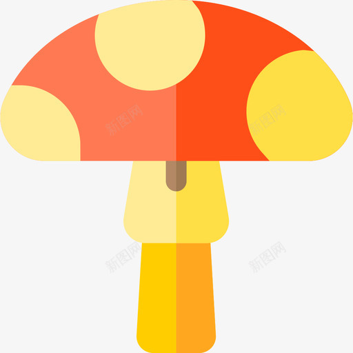 蘑菇自然13扁平图标svg_新图网 https://ixintu.com 扁平 自然13 蘑菇