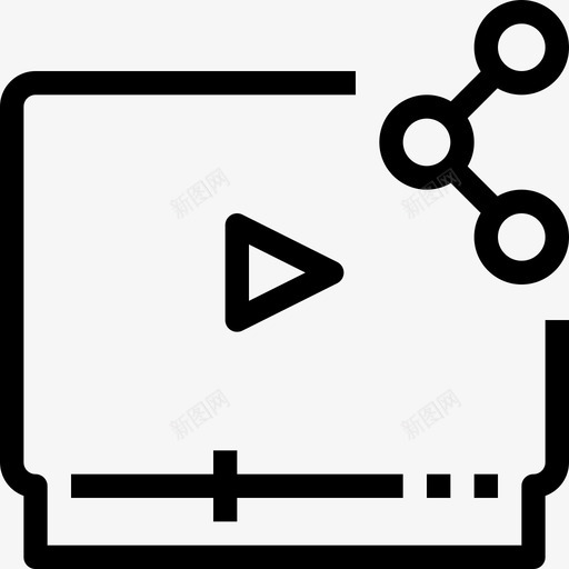 多媒体播放器多媒体娱乐图标svg_新图网 https://ixintu.com 多媒体娱乐 多媒体播放器