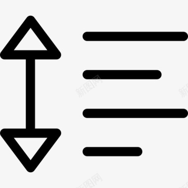 间距对齐和工具线性图标图标