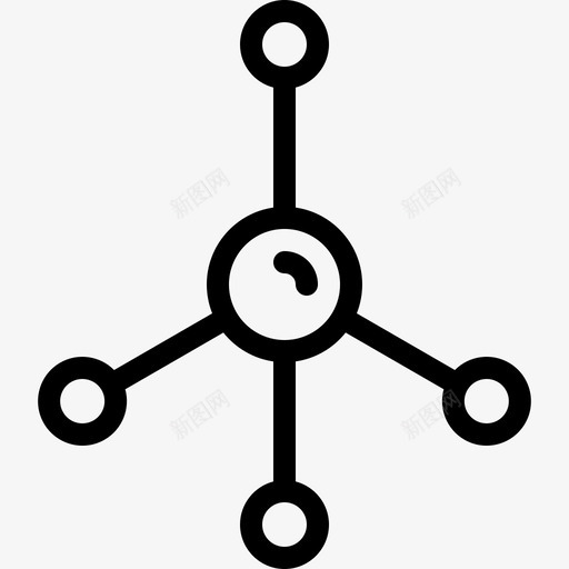 分子科学46线性图标svg_新图网 https://ixintu.com 分子 科学46 线性