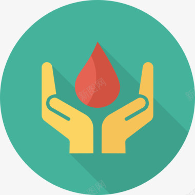 献血医疗50循环图标图标
