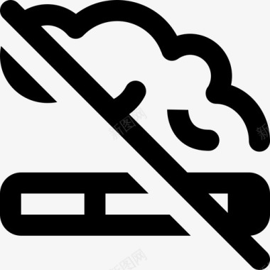 烟雾95号酒店轮廓图标图标