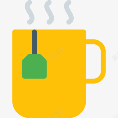 茶杯饮料6杯平的图标图标