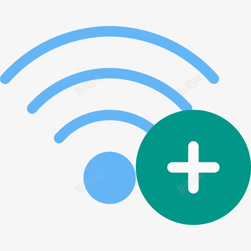 Wifi网络31扁平图标svg_新图网 https://ixintu.com Wifi 扁平 网络31