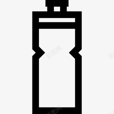 水瓶活跃生活方式3直线型图标图标