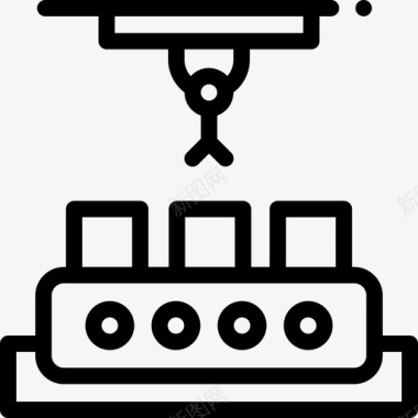 输送机技术42线性图标图标