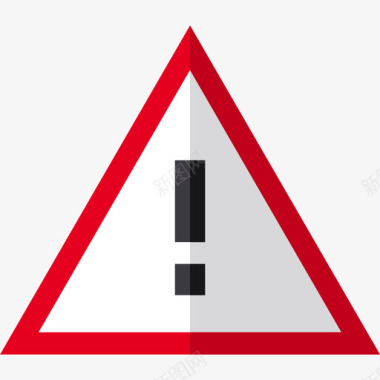 危险交通标志4平坦图标图标