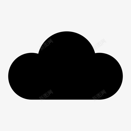 云多云覆盖图标svg_新图网 https://ixintu.com 云 发展 多云 天气 界面 网络 覆盖 阴天