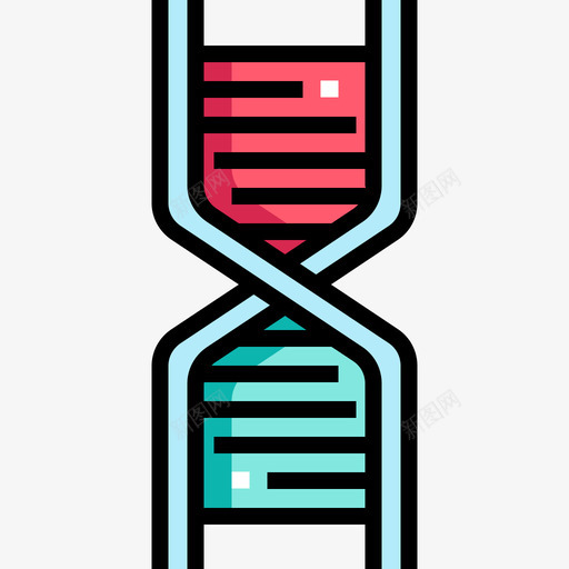 Dna化学10线性颜色图标svg_新图网 https://ixintu.com Dna 化学10 线性颜色