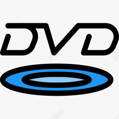 Dvd视频21线性彩色图标图标